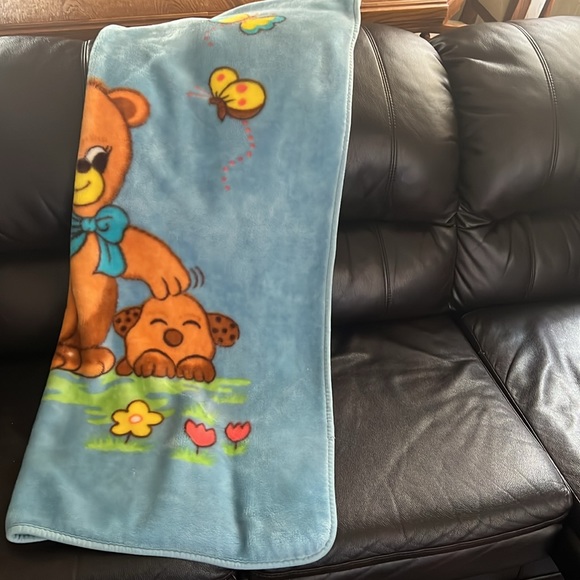Vintage Rare Honey Bear Plush Blanket - Picture 12 of 16